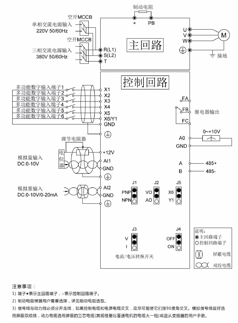 C310變頻器接線(xiàn)圖